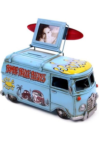 Dekoratif Metal Minibüs Çerçeveli ve Kumbaralı Hediyelik (5379) fiyatları