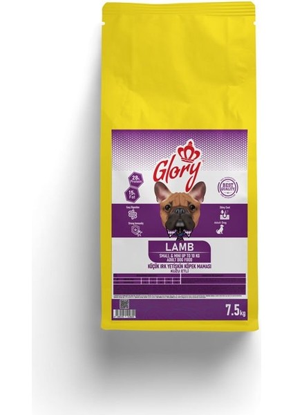 Kuzu Etli Küçük Irk Yetişkin Köpek Maması 7,5 kg