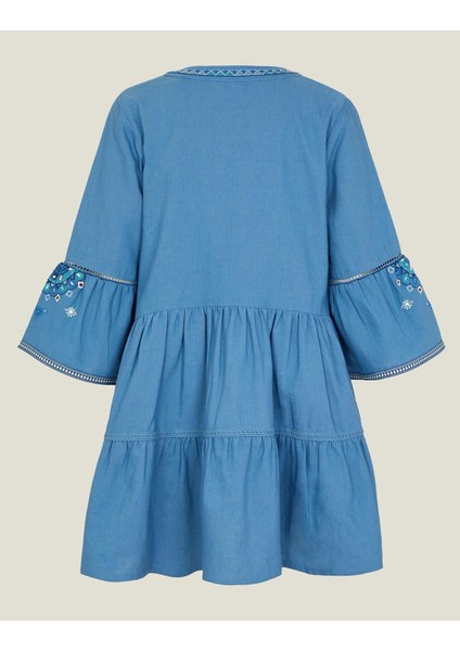 Mırrorwork Emb Flute Slee Blue indirimleri