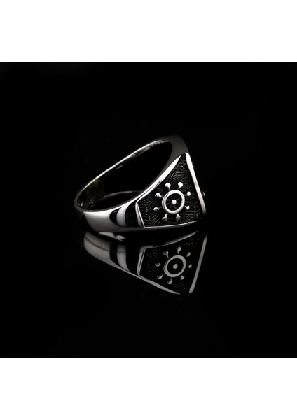 925 Ayar Gümüş Çapa Desenli Dümen Detaylı Erkek Yüzük indirimleri