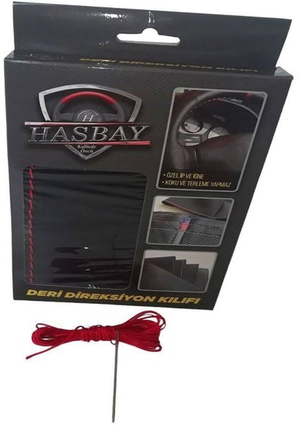 Dikişli Direksiyon Kılıfı Noktalı Deri Minikare Karbon Deri Kırmızı Dikişli F.or.d Connect indirimleri