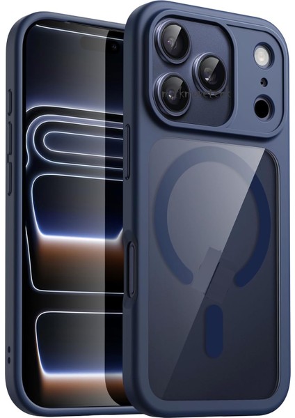 Iphone 17 Pro Max Kılıf Krom Mika Magsafe Arkası Şeffaf Hassas Butonlu Mat Yumuşak Renkli Kenarlı