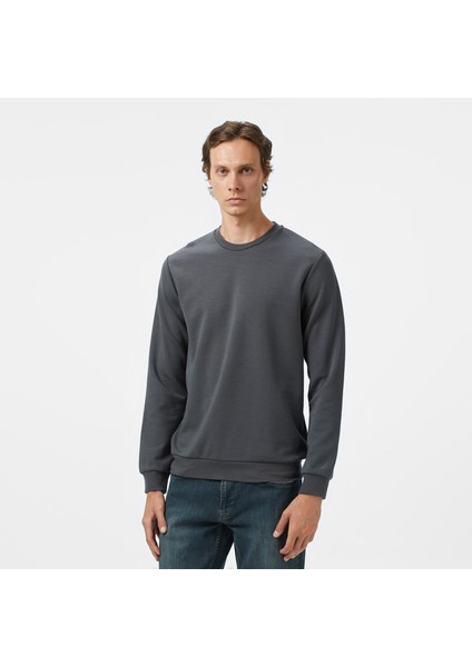Erkek Gri Classic Fit Sweatshirt K57090T.0CN
