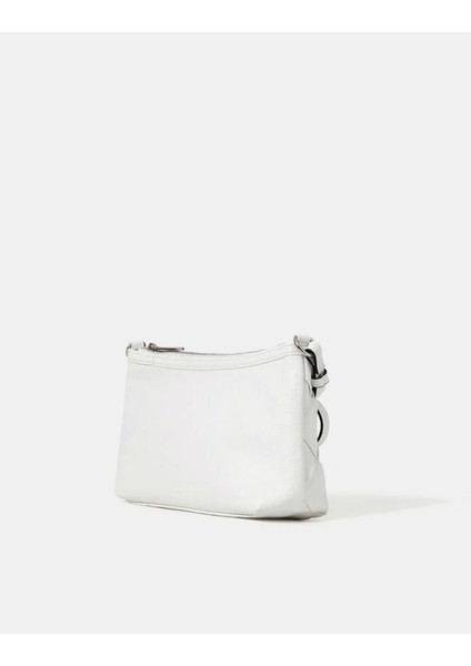 Dokuma Suni Deri Omuz Çantası