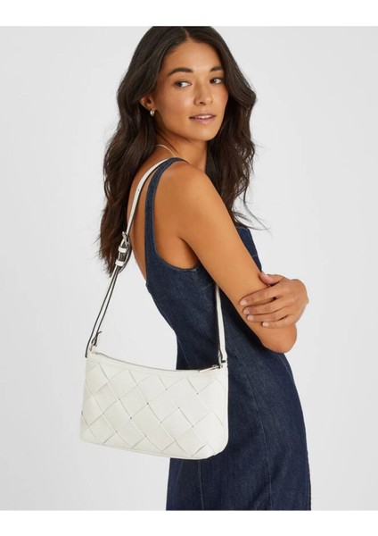 Dokuma Suni Deri Omuz Çantası modelleri