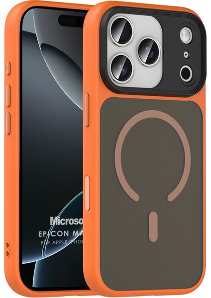 Apple iPhone 17 Pro Max Kılıf Epicon Magsafe Turuncu
