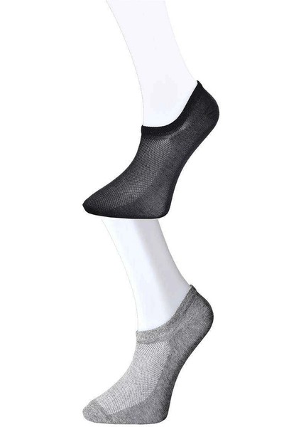 Siyah ve Gri Erkek Görünmez Çorap 3 Çift fiyatları