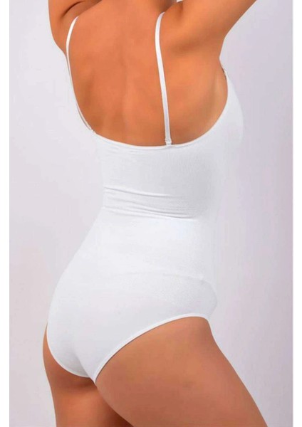 Elit Life Ip Askılı Slip Dikişsiz Body Beyaz Korse 876 fiyatları