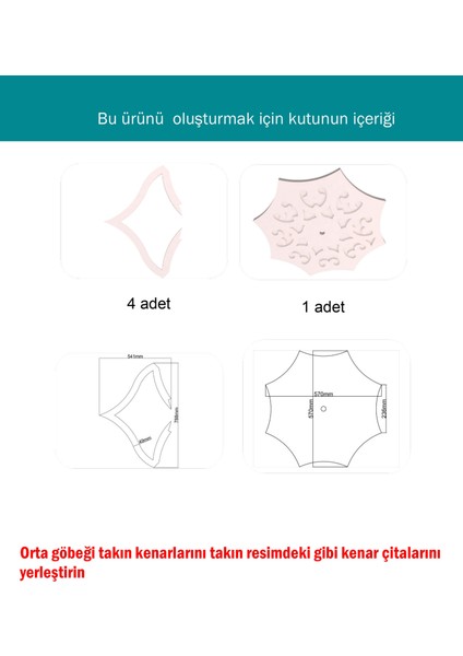 Lamba Tavan Göbegi 52-Motifli-8g-Eğri-M-30-Modüler Dc fırsatları