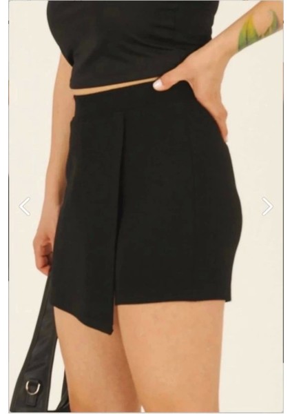 Şort Etek Siyah Kapaklı fırsatları