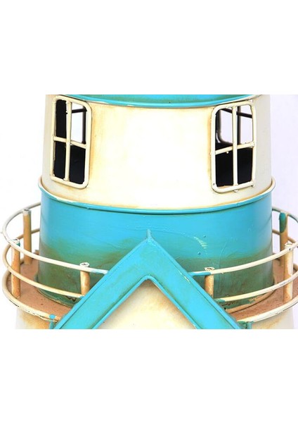 Dekoratif Metal Deniz Feneri Kumbara Vintage Biblo Hediyelik fırsatları