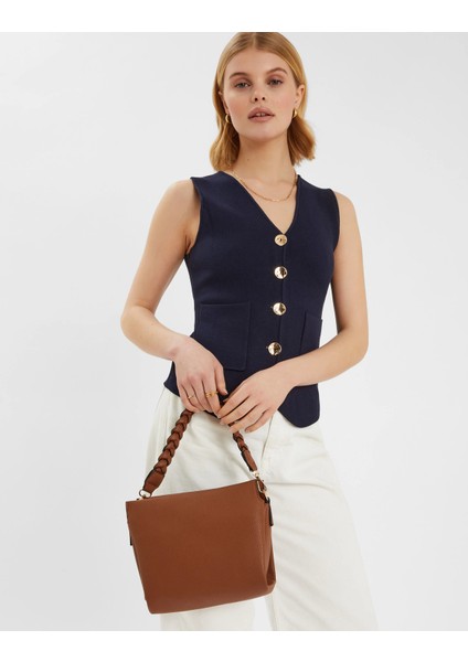 Omuz Çantası Kahverengi