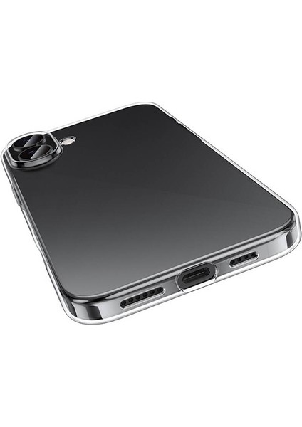 Apple iPhone 16 Kılıf Omsy Süper Silikon Kapak-Şeffaf modelleri