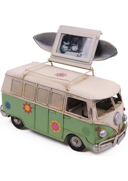 Dekoratif Metal Minibüs Çerçeveli ve Kumbaralı Hediyelik (3098) fiyatları