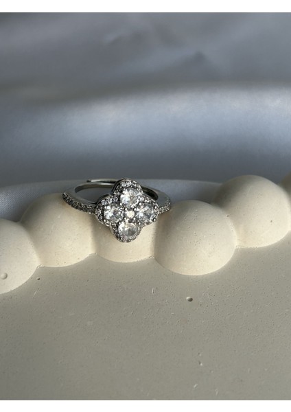 Zirkon Silver Yonca Yüzük fiyatları