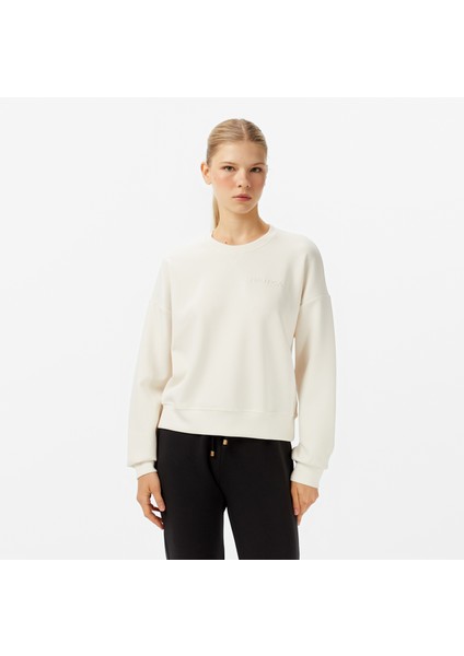 Kadın Beyaz Regular Fit Sweatshirt 47K101T.1MA