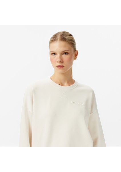 Kadın Beyaz Regular Fit Sweatshirt 47K101T.1MA fırsatları