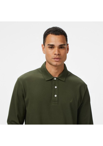 Erkek Yeşil Classic Fit Uzun Kollu Polo Yaka T-Shirt K57042T.3FB fırsatları