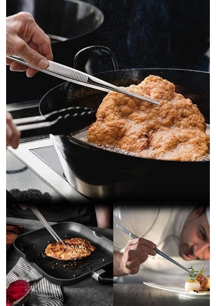 Et Kızartma Maşası - Pratik Pişirme Cımbızı - Profesyonel Cımbız Maşa indirimleri