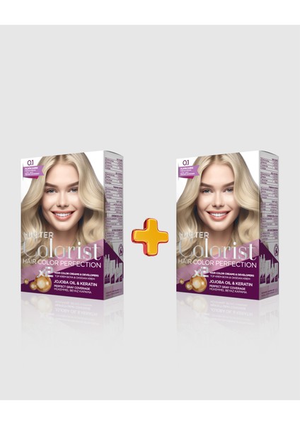 2'li Set Boya 0.1 Platin Sarısı