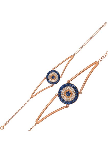 925 Ayar Gümüş Rose Nazar Bileklik BR0460661 fiyatları