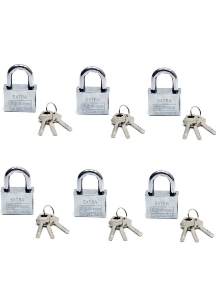 Akıllı Anahtarlı Asma Kilit 6lı Set