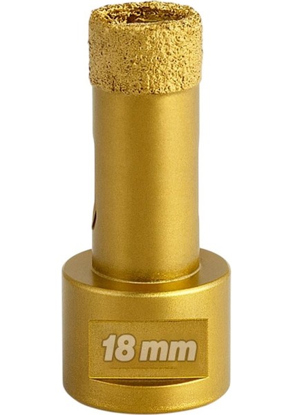 Granit Mermer Fayans Delme Ucu Profesyonel 18 mm Elmas Kaplı Uzun Ömürlü Matkap Uyumlu Kesici Aparat