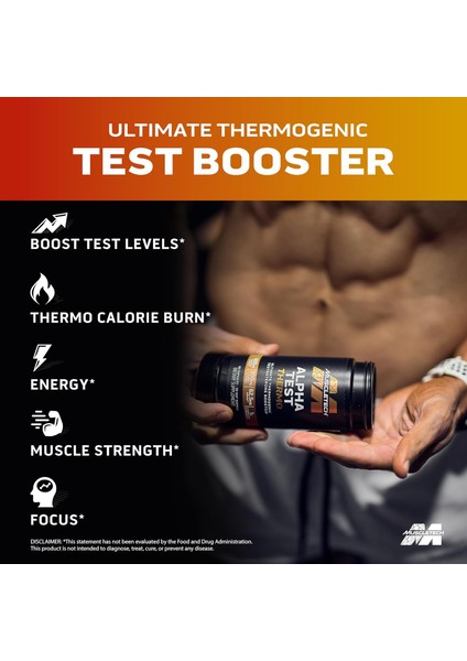 Thermogenic Testosterone Booster For Men Alphatest Thermo Tribulus Terrestris 90 Caps fırsatları