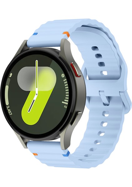 Huawei Watch Gt 5 46 mm Ile Uyumlu (22 Mm) Dalgalı Dikiş Detaylı Silikon Saat Kordonu