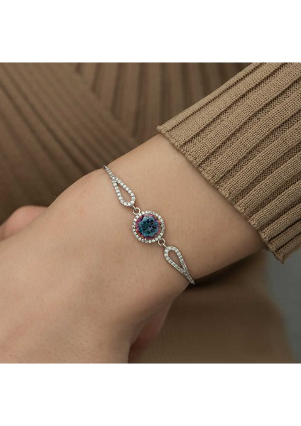 925 Ayar Gümüş Mistik Topaz Bileklik T5252 modelleri