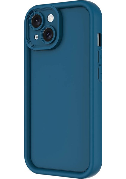 Apple iPhone 13 Kılıf Kamera Korumalı Omsy Ananas Kapak-Pembe Koyu indirimleri