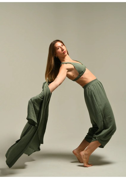 Organik Pamuk Baggy Şalvar Pantolon Yoga Pantolonu fiyatları