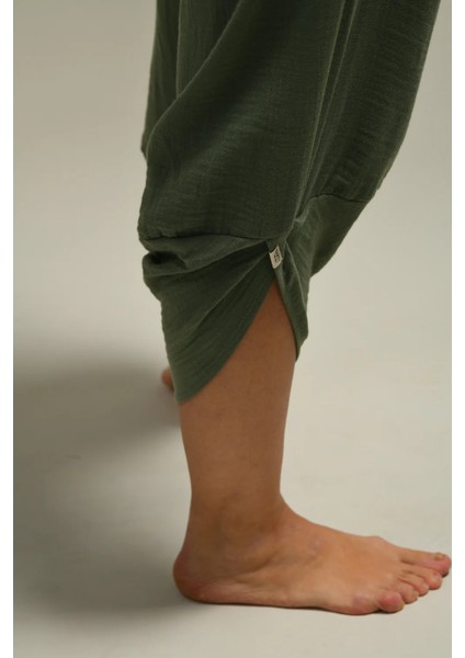 Organik Pamuk Baggy Şalvar Pantolon Yoga Pantolonu fırsatları