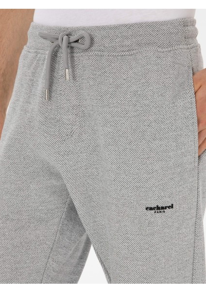 Erkek Gri Melanj Slim Fit Pamuk Karışımlı Eşofman Altı 50309835-VR086
