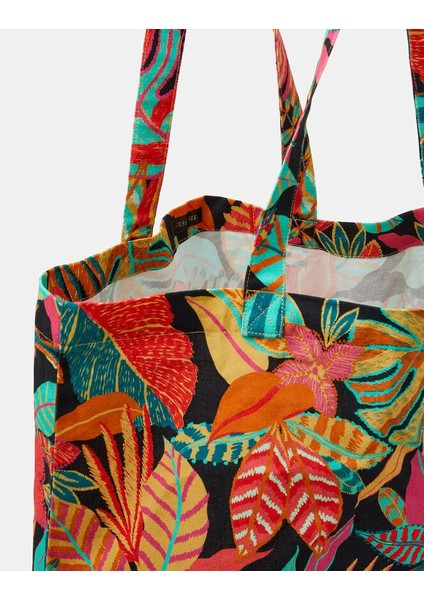 Tropıcal Prınted Shopper Red modelleri