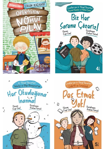 Operasyon Nohut Pilav Savunma Hakkı Pes Etmek Yok Biz Her Sorunu Çözeriz Her Okuduğuna 4 Kitap Set
