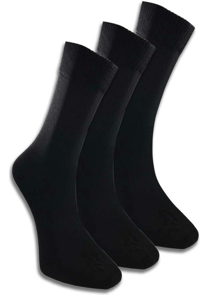 3 Adet Erkek Bambu Lastiği Sıkmayan Diyabetik Çorap