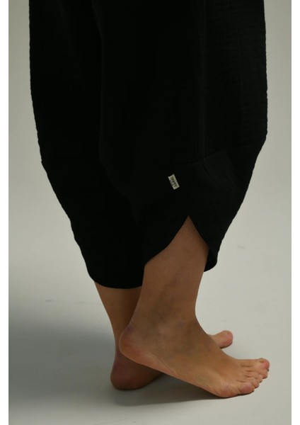 Organik Pamuk Baggy Şalvar Pantolon Yoga Pantolonu