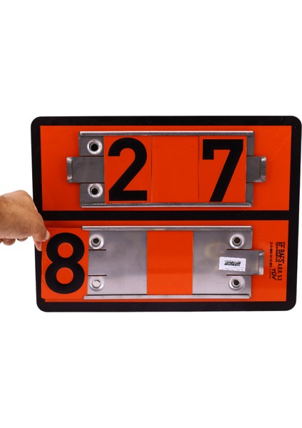 Adr 40X30 cm Manuel Değiştirilebilir Tehlikeli Madde Uyarı Levhası Çoklu Rakam 0-9 Arası Rakamlar fırsatları