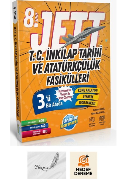 8.sınıf Lgs Jett Inkılap Tarihi ve Atatürkçülük Fasikülleri Hedef Deneme