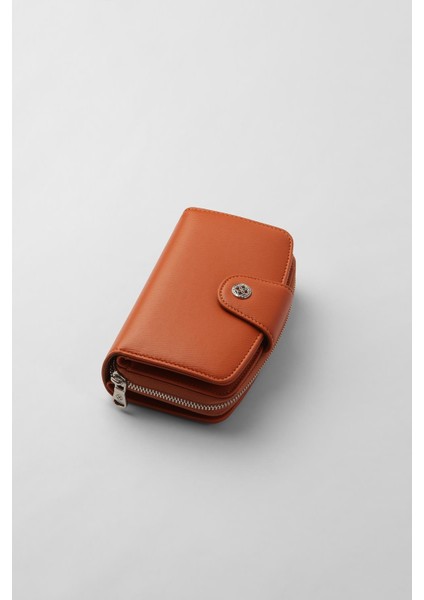 Orta Boy Çıt Çıt Detaylı Kadın Cüzdan/portföy - 65300 - Kiremit fiyatları