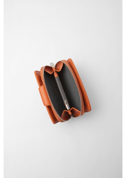 Orta Boy Çıt Çıt Detaylı Kadın Cüzdan/portföy - 65300 - Kiremit modelleri