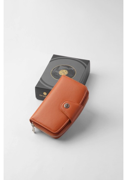 Orta Boy Çıt Çıt Detaylı Kadın Cüzdan/portföy - 65300 - Kiremit indirimleri