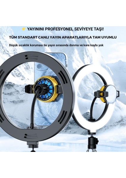 5500 Rpm Turbo Fan Işıklı Klipsli Buz Etkili Telefon Soğutucu Radyatör Tüm Telefonlara Uyumlu indirimleri