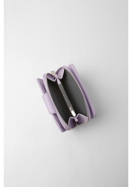 Orta Boy Çıt Çıt Detaylı Kadın Cüzdan/portföy - 65300 - Lila modelleri