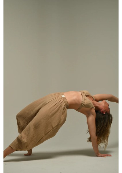 Organik Pamuk Baggy Şalvar Pantolon Yoga Pantolonu fiyatları