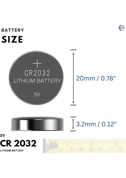 20 Adet CR2032,DL2032 3V Poundmax Lityum Düğme Pil,airtag,araba Anahtarlık,uzak Kumandalı Araba,terazi ve Tıbbi Cihazlar ile Uyumlu fiyatları
