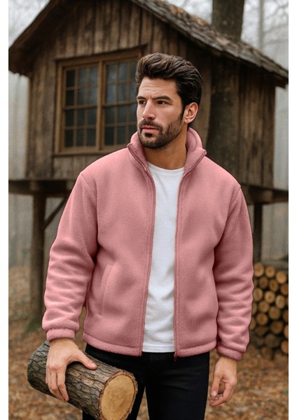 Erkek Pro Termal Iç Dış Sherpa Sonbahar Kış Tam Fermuarlı Peluş Sweatshirt fiyatları