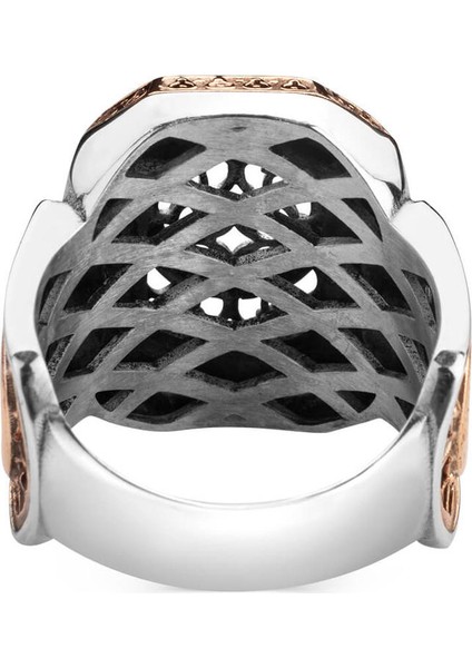 925 Ayar Gümüş Telkari Işlemeli Ay Yıldız Erkek Yüzük modelleri