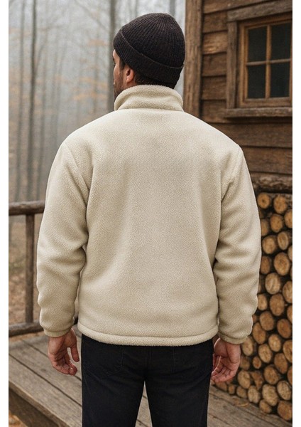 Erkek Pro Termal Iç Dış Sherpa Sonbahar Kış Tam Fermuarlı Peluş Sweatshirt modelleri